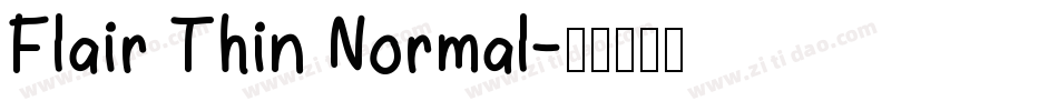 Flair Thin Normal字体转换